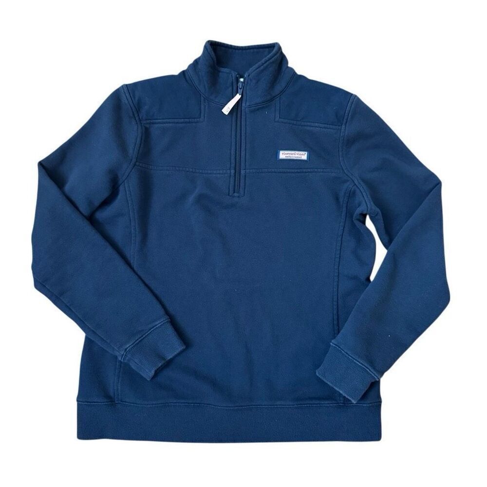 Vineyard Vines French Terry Shep Shirt Quarter Zip Sweatshirt Womens Size Small